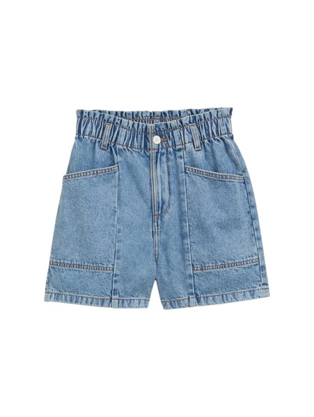 Paperbag Jeans Shorts