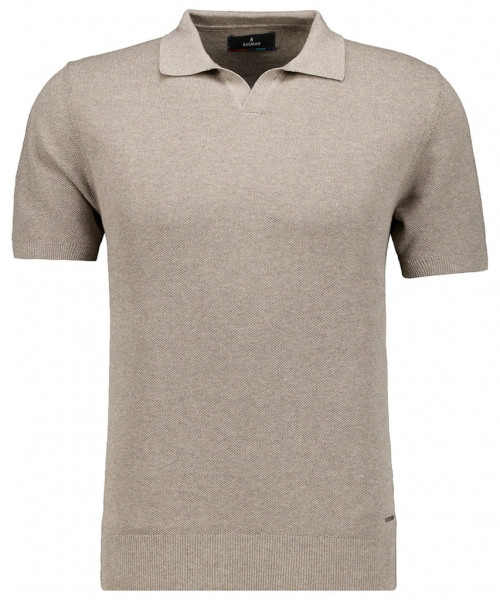 Strick-Pullover Kurzarm, Resortkragen