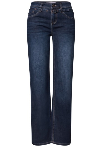 Straight Leg Jeans mit Gürtel