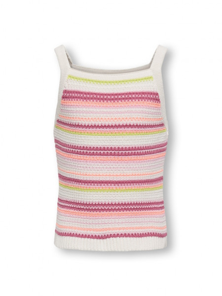 KOGBELLI LIFE SL STRIPE SHORT TOP KNT