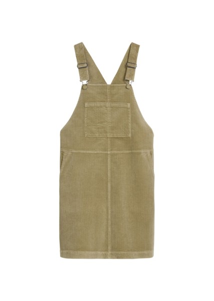 Cord-Latzkleid flared