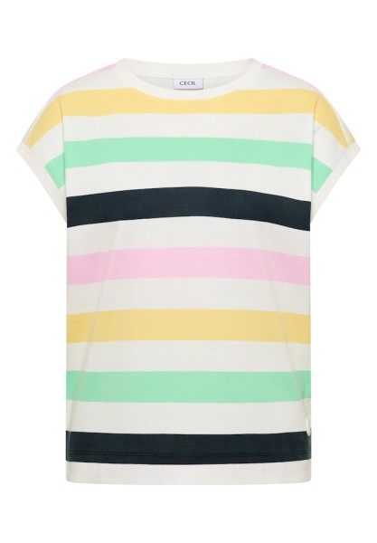 T-Shirt mit Multicolor Streifen