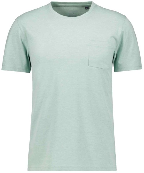 T-Shirt uni mit Brusttasche