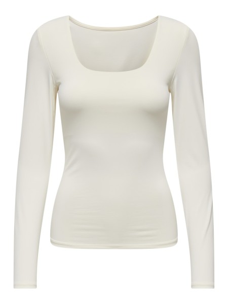 ONLEA L/S 2-WAY DEEP NECK TOP JRS NOOS