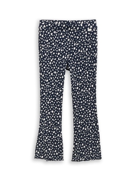 Flared Leggings mit Rippstruktur