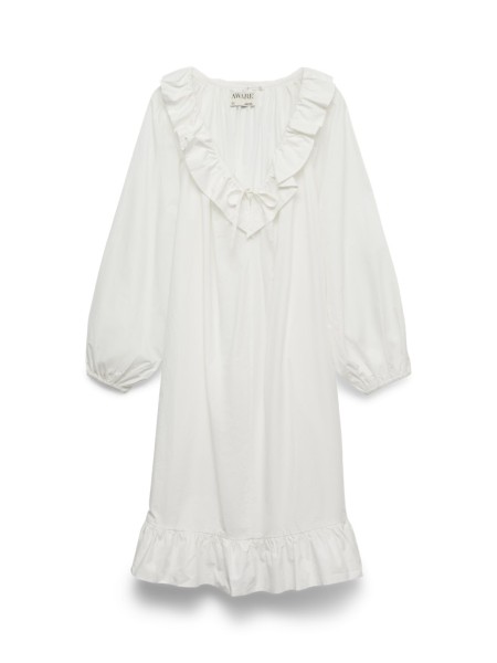 AWAKARI LS V-NECK BLK DRESS