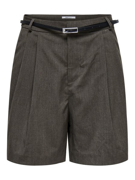ONLGARIA LIFE HW BELT CHECK SHORTS TLR