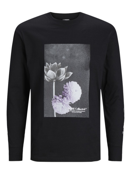 JCOFLOWER PRINTED TEE LS CREW NECK