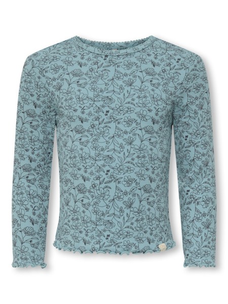 KMGTRINNY LIFE AOP LS O-NCK TOP JRS NOOS