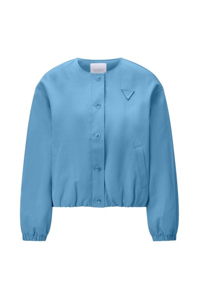 Buttoned cotton blouson