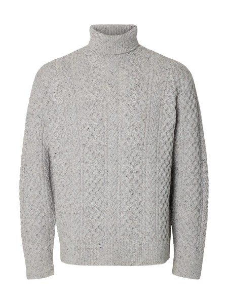 SLMLAND LS KNIT CABLE ROLL NECK