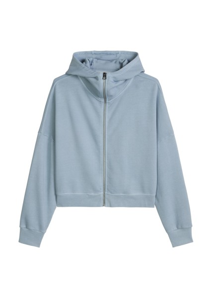 Logo-Hoodie-Sweatjacke relaxed
