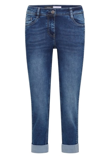 Mid Waist Straight Leg Jeans im Casual Fit
