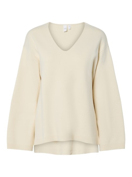 YASELMA LS V-NECK KNIT PULLOVER S. NOOS