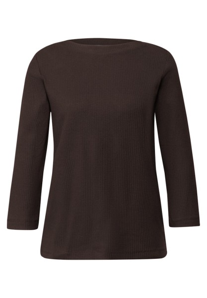 Shirt in Rippstruktur