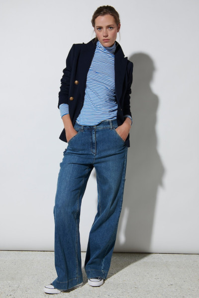 lässige Jeans mit weitem Bein
