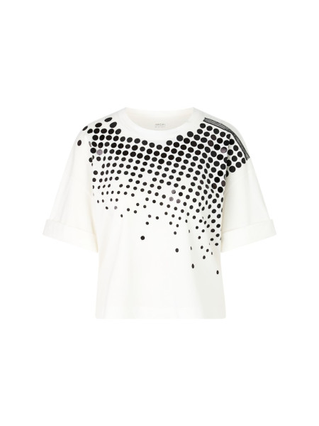 Cropped T-Shirt mit Graphik-Print