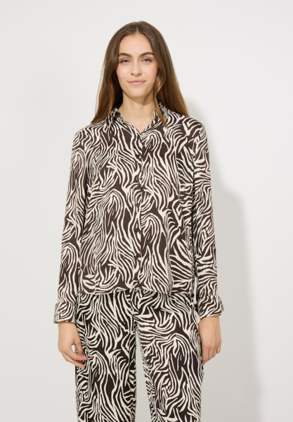 Viskosebluse mit Animalprint