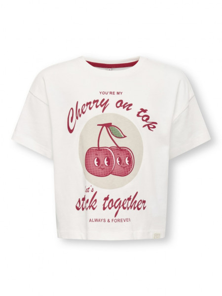 KMGCHARLOTTE LIFE SS LOOSE PRINT TEE JRS