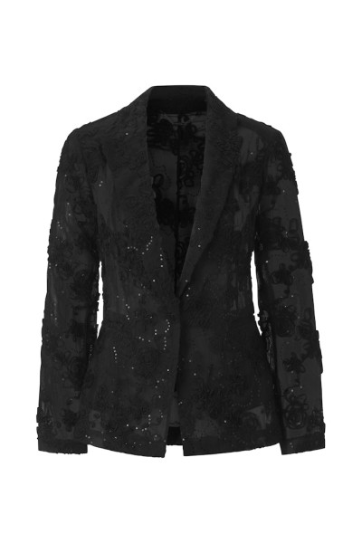 Lace Single Breasted Blazer