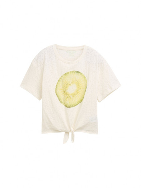 Cropped T-Shirt mit Print