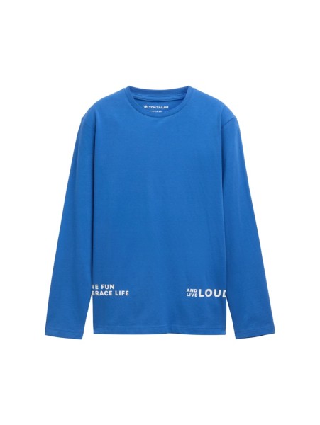 Langarmshirt mit Text-Print
