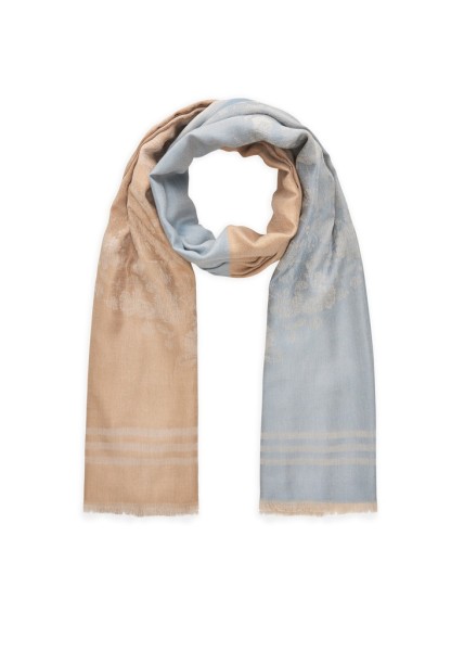 Jacquard-Schal aus Baumwoll-Modal-Mix mit Sternmotiven