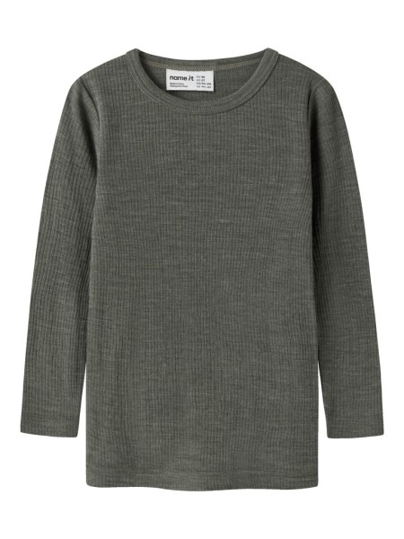 NMNWAX WOOL RIB LS TOP NOOS