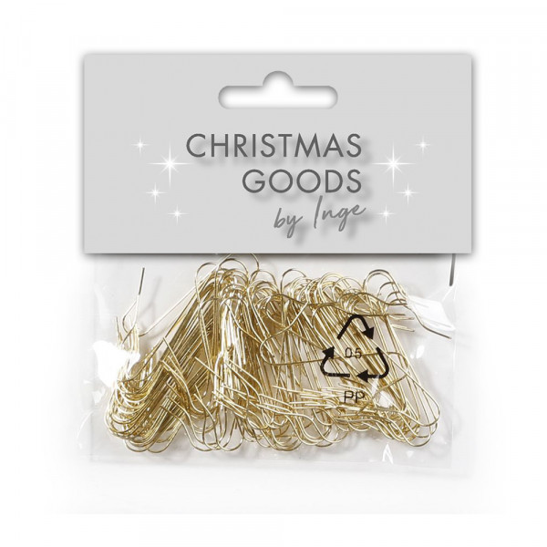 Kugelaufhänger "GOLD", 50 tlg.