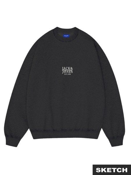JORBLEECKER AOP BOX SWEAT CREW NECK