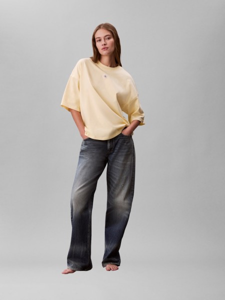 SS WOVEN LABEL OVERSIZED TEE