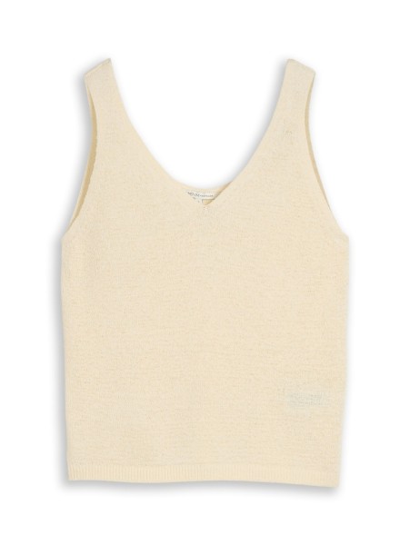 Relaxed Fit Stricktop mit V-Ausschnitt
