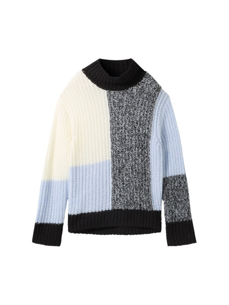 Gemusterter Strickpullover