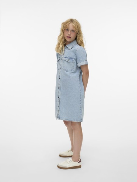 VMJENNIE SS SHORT DENIM DRESS GA GIRL