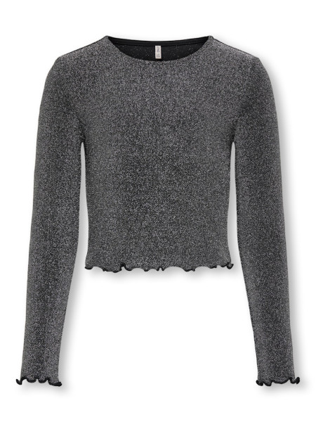 KOGQUEEN L/S GLITTER TOP BF JRS