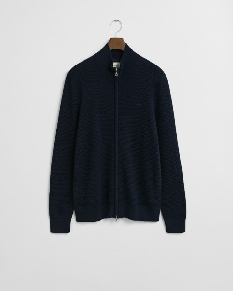 Struktur Strickjacke aus Baumwolle und Merinowolle