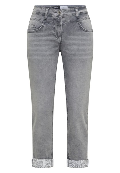 Straight Leg Jeans mit Saumdetail