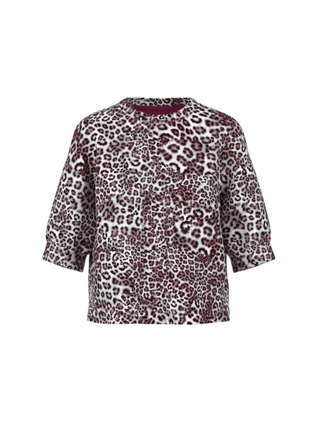 Oversized Shirt mit Leo Print