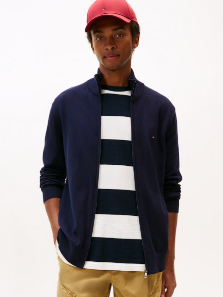 ESSENTIAL COTTON ZIP THRU