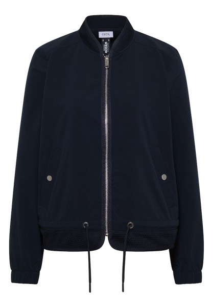 Blouson mit Tunnelzug und Mesh-Details