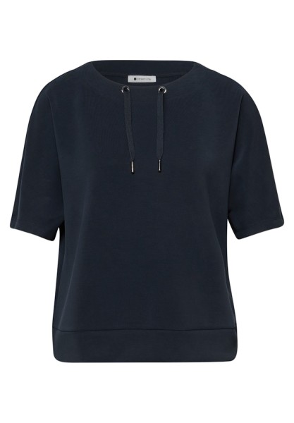 Dropped Shoulder Shirt im Silk-Look