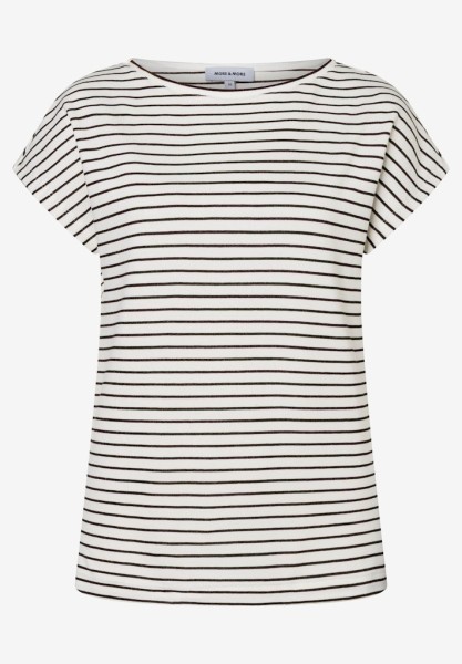 Streifenshirt mit Glanz