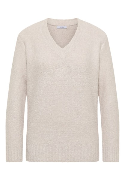 Bouclé V-Neck Pullover