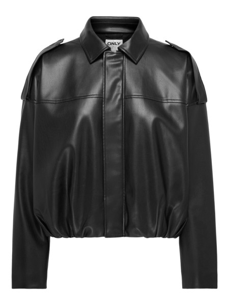 ONLMOON-NELI L/S FAUX LEATHER BOMBER PNT