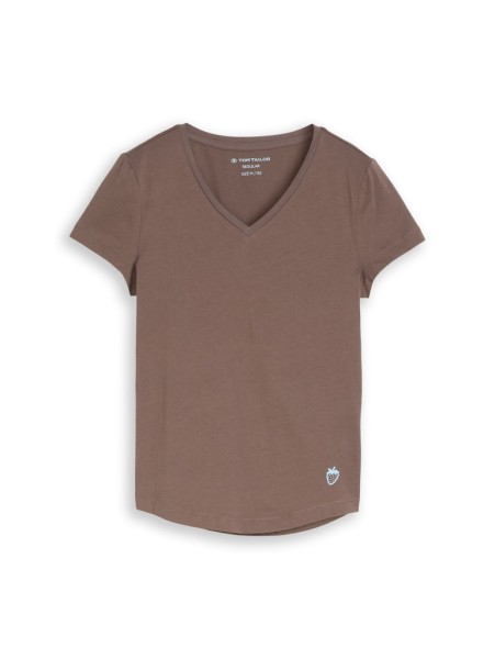 T-Shirt mit V-Ausschnitt