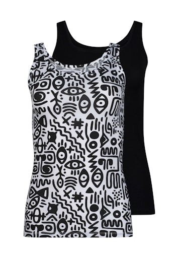 Skiny Damen Tanktop Doppelpack SKINY ADVANTAGE Cotton Stretch