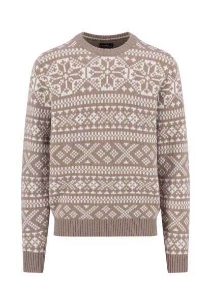 O-Neck, Big Jacquard