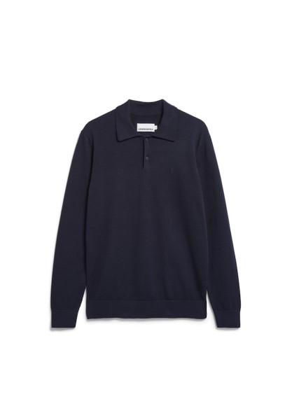KNIT LONGSLEEVE POLOSHIRT
