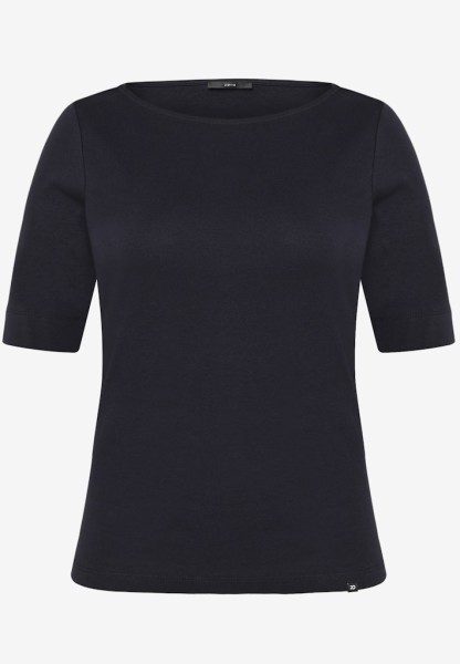 Basic Shirt mit U-Boot-Ausschnitt
