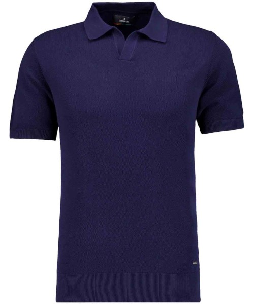 Strick-Pullover Kurzarm, Resortkragen